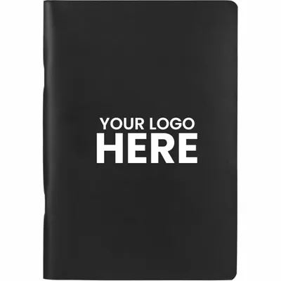 5.5 x 8 FSC  Recycled Mano Slim Meeting Journal - Stealth Promo Co