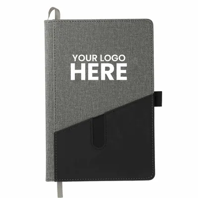 FSC Mix 5.5 x 8.5 Siena Heathered Bound Journal - Stealth Promo Co