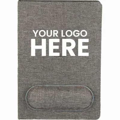 5.5 x 8.5 FSC Recycled Mouse Pad Bound Notebook - Stealth Promo Co