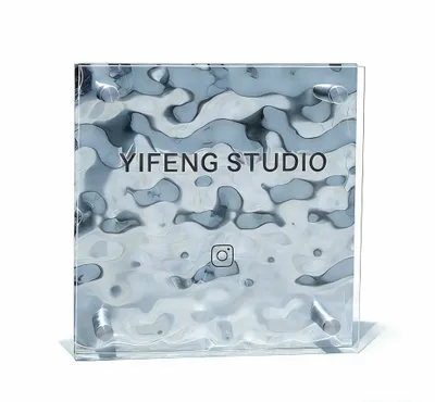 Ripple Texture Acrylic Door Signs - Stealth Promo Co