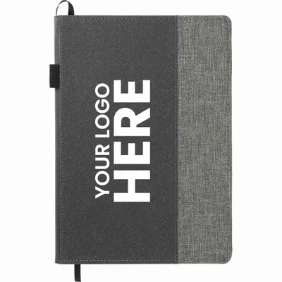 FSC Mix 7 x 10 Reclaim RPET Refillable Journal - Stealth Promo Co