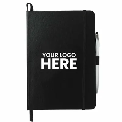 FSC Mix 6 x 8.5 Crown Journal with Pen-Stylus - Stealth Promo Co