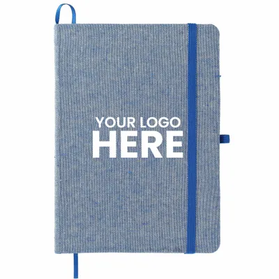 FSC Mix 5 x 7 Recycled Cotton Bound Notebook - Stealth Promo Co