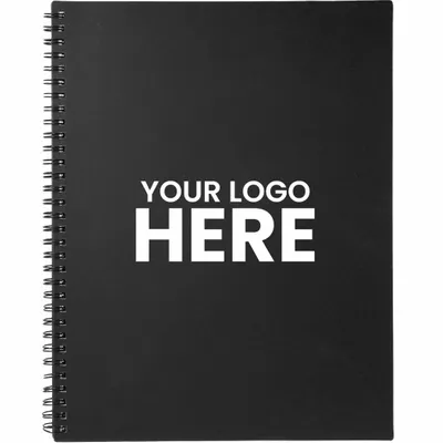 FSC Mix 8.5 x 11 Lg Business Spiral Notebook - Stealth Promo Co