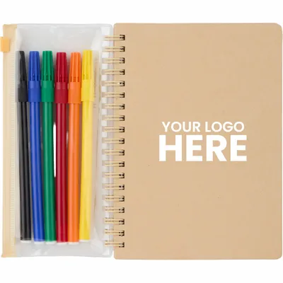 5 x 7 FSC Mix Doodle Notebook with Markers? - Stealth Promo Co