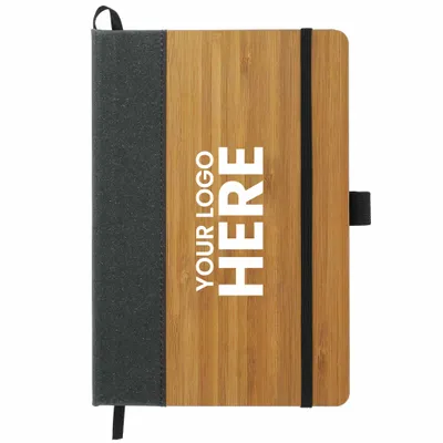 FSC Mix 5.5 x 8.5 Bamboo Bound Journal - Stealth Promo Co
