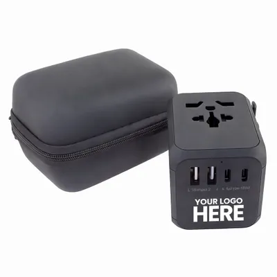 33W C Suite Universal Travel Adapters - Stealth Promo Co