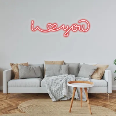 Custom I Love You Neon Sign - Stealth Promo Co