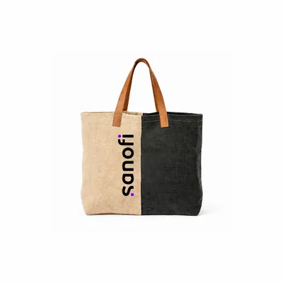 Printed Matira Jute Totes - Stealth Promo Co