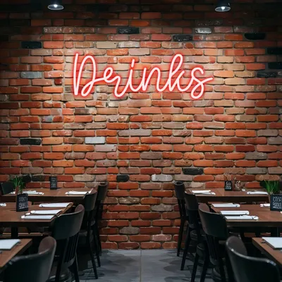 Custom Drink Neon Sign - Stealth Promo Co