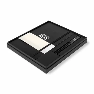 Moleskine® Large Notebook and Kaweco Pen Gift Set - Stealth Promo Co