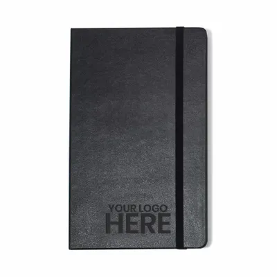 Moleskine® Hard Cover Plain Large Notebook - Stealth Promo Co