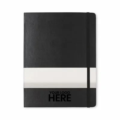 Moleskine® Hard Cover X-Large Double Layout Notebook - Stealth Promo Co