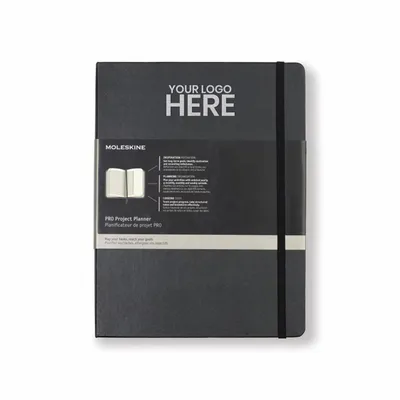 Moleskine® Hard Cover Ruled XL Professional Project Planner - Stealth Promo Co