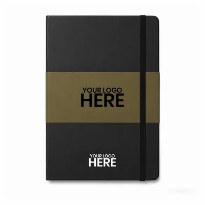 Moleskine® X-Large Hard Cover Custom Band - Stealth Promo Co