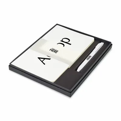 Moleskine® Large Volant and GO Pen Gift Set - Stealth Promo Co