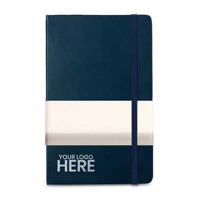 Moleskine® Hard Cover Ruled Large Expanded Notebook - Stealth Promo Co