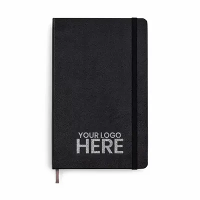 Moleskine® Hard Cover Dotted Large Notebook - Stealth Promo Co