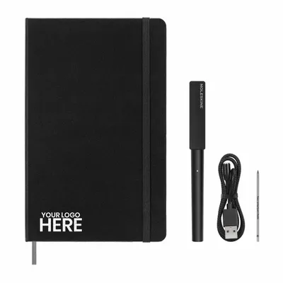 Moleskine® Smart Writing Set - Ruled Large - Stealth Promo Co