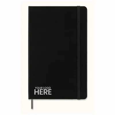 Moleskine® Hard Cover Ruled Large Smart Notebook - Stealth Promo Co