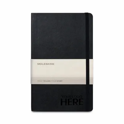 Moleskine® Soft Cover Ruled Large Expanded Notebook - Stealth Promo Co