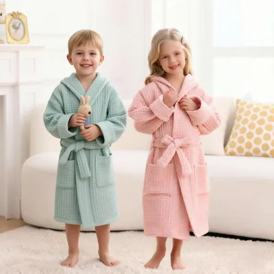 Custom Kids Waffle Robes - Stealth Promo Co