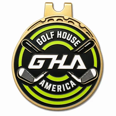 Soft Enamel Golf Ball Marker with Hat Clips - Stealth Promo Co