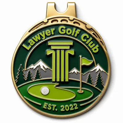 3D Ball Golf Marker with Hat Clips - Stealth Promo Co