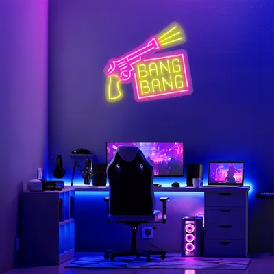 Custom Gun Neon Signs - Stealth Promo Co