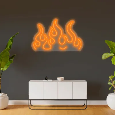 Custom Fire Neon Signs - Stealth Promo Co