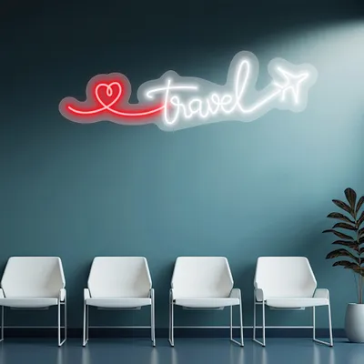 Custom Airplane Neon Signs - Stealth Promo Co