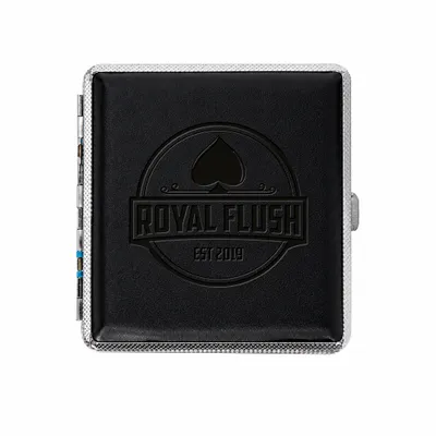 Leather Grain Metal Cigarette Cases - Stealth Promo Co