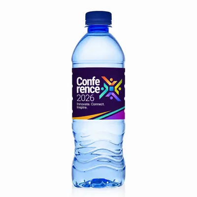 16.9 oz Blue Water Bottle - Stealth Promo Co