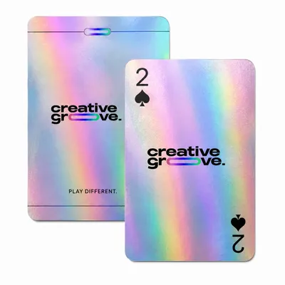 Holographic Silver Playing Cards - Stealth Promo Co