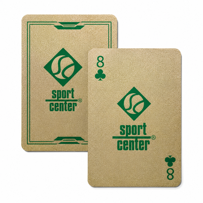 Gold Glitter Playing Cards
