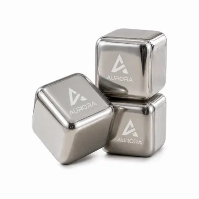 Stainless Steel Ice Cubes - Stealth Promo Co