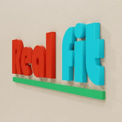Geschilderde massieve acrylaatletters