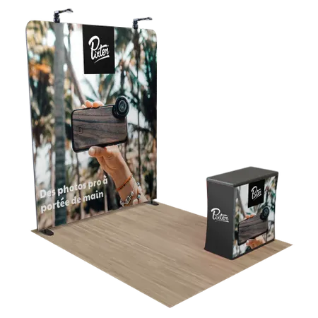 Présentoirs d'exposition 2,4m x 2,4m - Imprint Now - FR