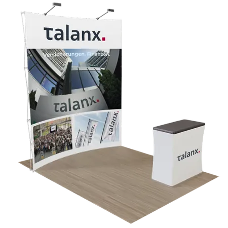 2,4 m x 2,4 m Messedisplays - Imprint Now - DE