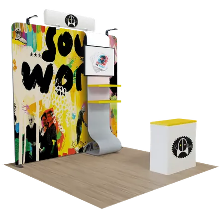 3 m x 3 m Messedisplays - Imprint Now - DE