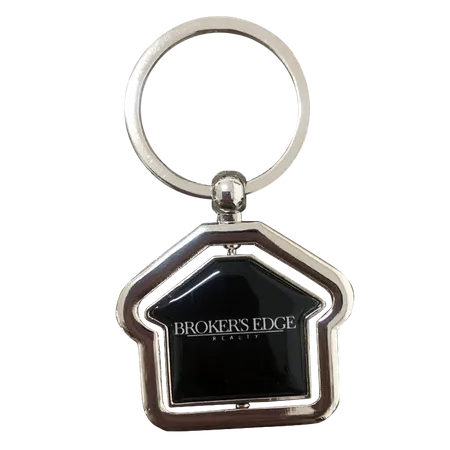 Spinning House Metal Keychain Spinning House Metal Keychain - Custom Pro Prints