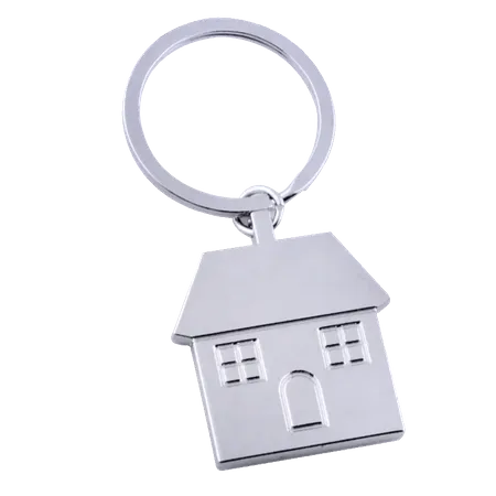 Happy Home Metal Keychain Happy Home Metal Keychain - Custom Pro Prints