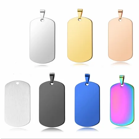 Sleek Military Dog Tag Metal Keychain Sleek Military Dog Tag Metal Keychain - Custom Pro Prints