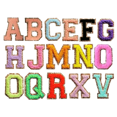 Chenille Letters with Metallic Backing - Custom Pro Prints