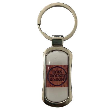 Stylish Rectangle Metal Keychain Stylish Rectangle Metal Keychain - Custom Pro Prints