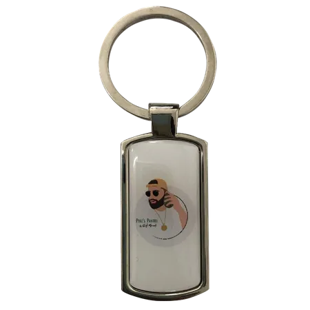 Straight Rectangle Metal Keychain Straight Rectangle Metal Keychain - Custom Pro Prints