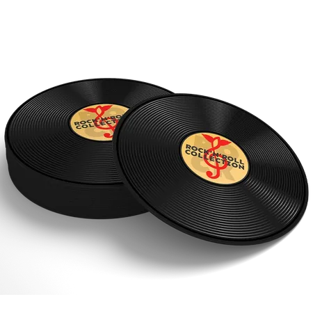 Soft Plastic Record Coaster - Tote Bags Now