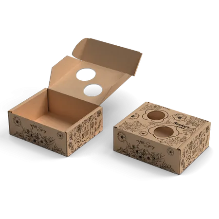Printed Hollow Kraft Mailer Box - Custom Pro Prints