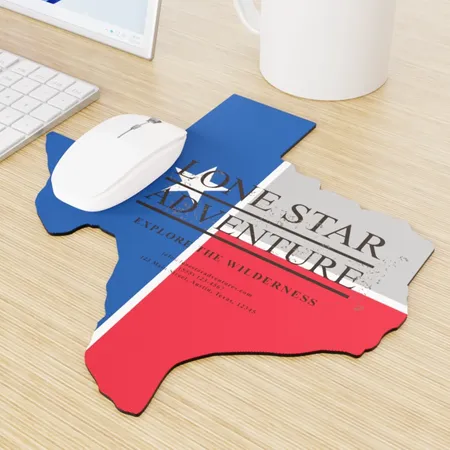 Custom Shape Die Cut Mouse Pad Custom Shape Die Cut Mouse Pad - Stealth Promo Co