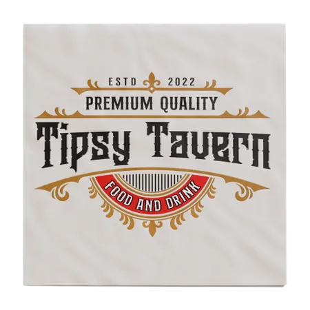 Custom Linen Beverage Napkin - Custom Tees Today